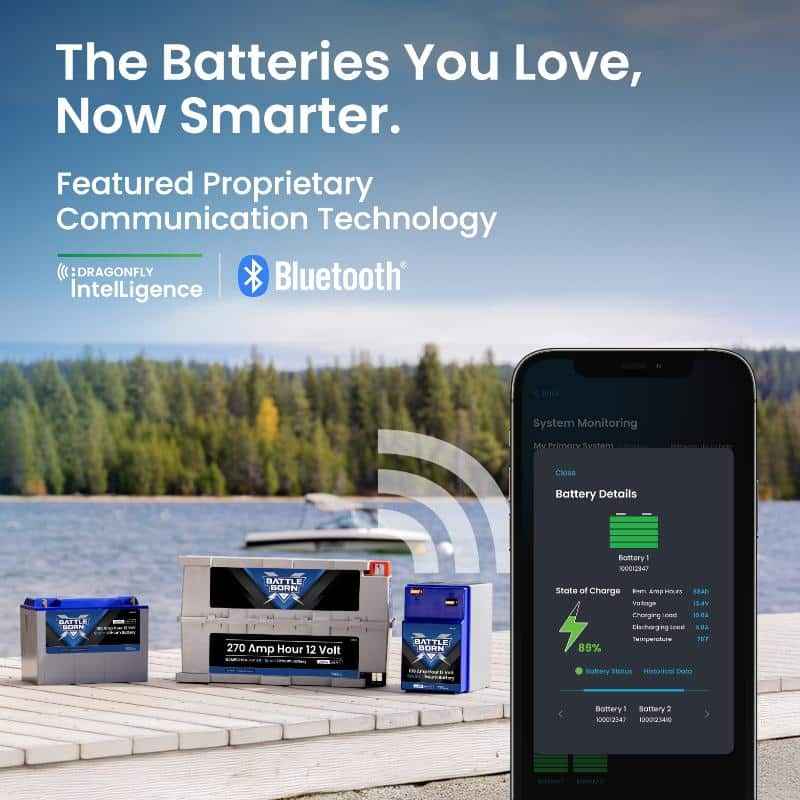 Battle Born Batteries BBGC3IH 12V GC3 Lithium Deep Cycle RV Battery 270Ah Heated Smart – image 8
