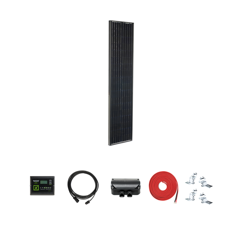 Zamp Solar KIT1021 95W Legacy Black RV Solar Kit, 40A 5-Stage PWM Charge Controller – image 1
