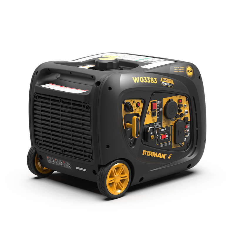 Firman W03383 Whisper Inverter Generator - 3650W, Gasoline, Electric/Remote Start – image 4