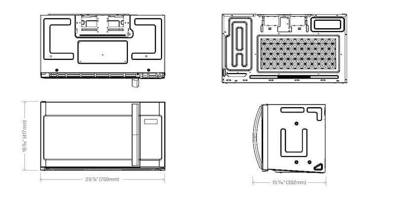 Furrion FMSMA17-SS Over-The-Range Microwave Oven 1.7 Cu Ft Stainless Steel – image 2
