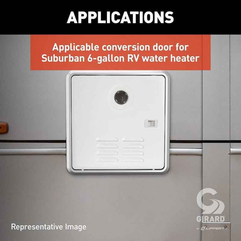 Lippert Components 2GWHD Girard Access Door, Suburban 6 Gal Water Heater, Polar White – image 4