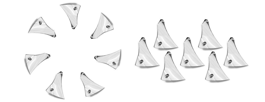 Grid Wheels 1221CHINR Chrome Wheel Spoke Insert