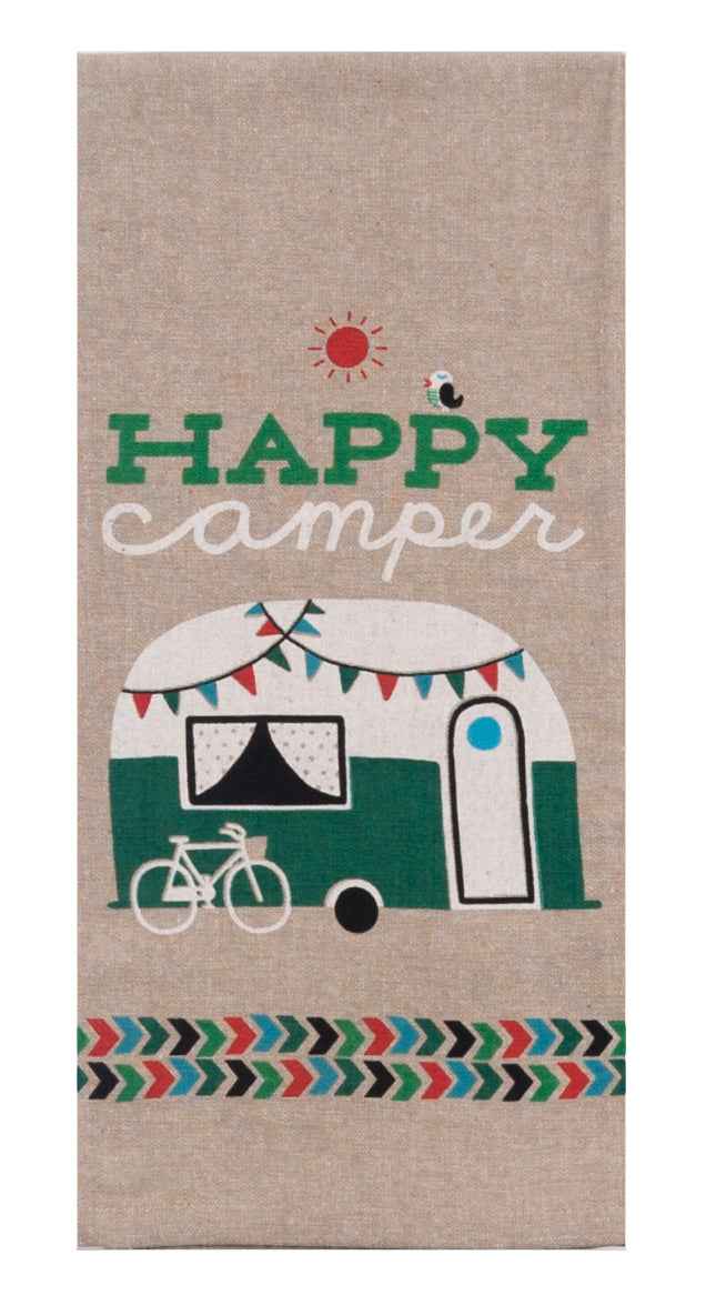 Kay Dee Designs Cotton Flour-Sack Kitchen Towel, Beige 18 x 28 – R3019