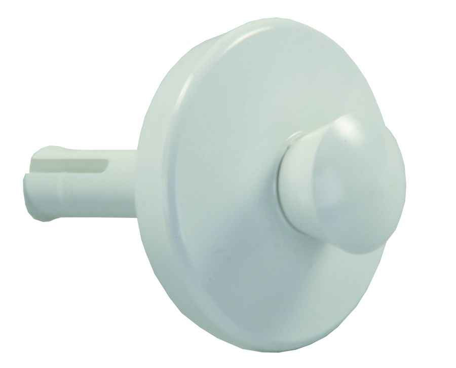 JR Products 95105 White Single-Stem Pop-Stop Sink Plug