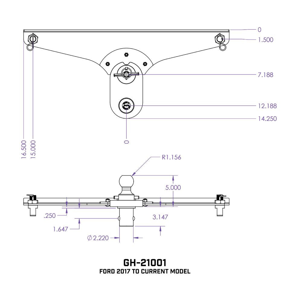 Gen-Y Hitch Gh-21001 Gooseneck Trailer Hitch Ball - image 5