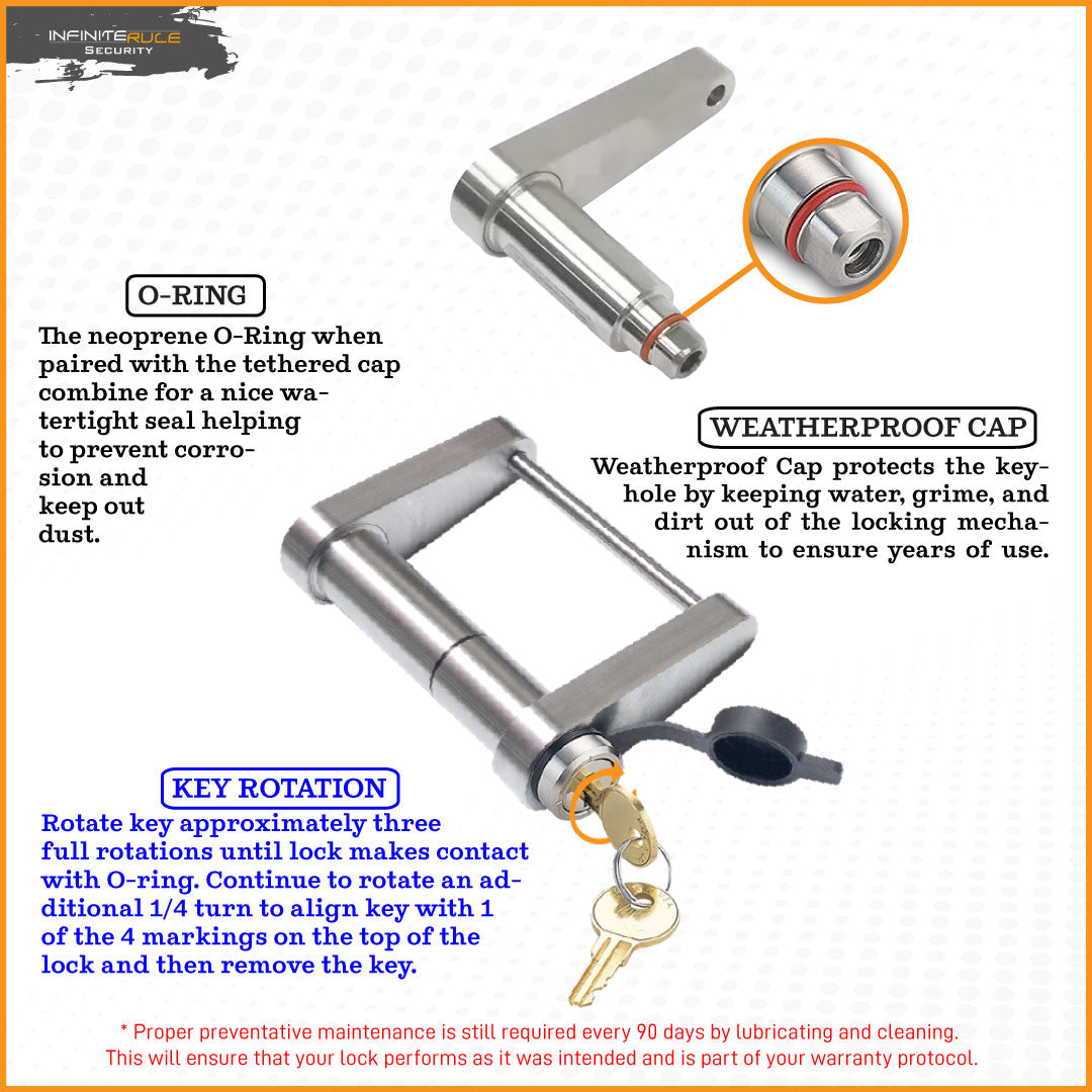 Infiniterule 61121-S Trailer Hitch Lock - image 3