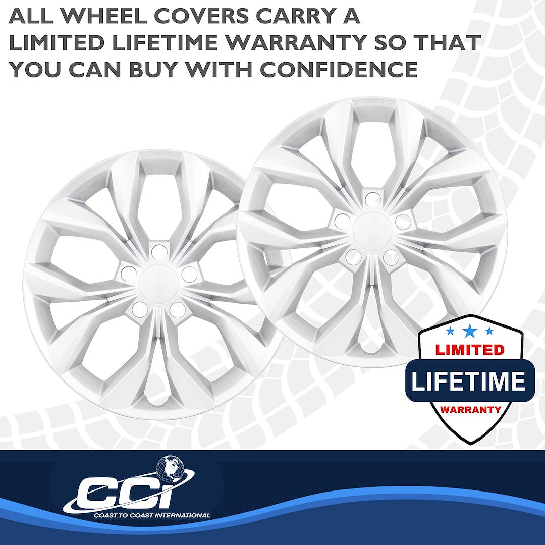 Coast To Coast 56217S CR-V LX 17-Inch Silver Snap-On Set - image 4