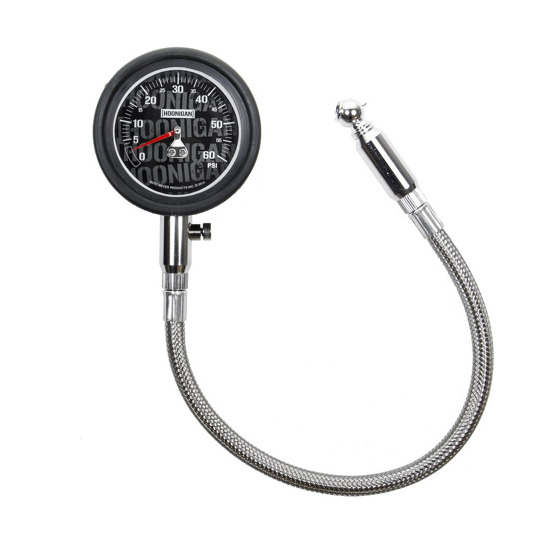 AutoMeter 2160-09000 Black-Dial Tire Gauge, 0–60 PSI - image 1