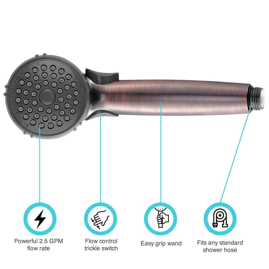 Dura Faucet Handheld Shower Head - Oil-Rubbed Bronze – DF-SA400-ORB