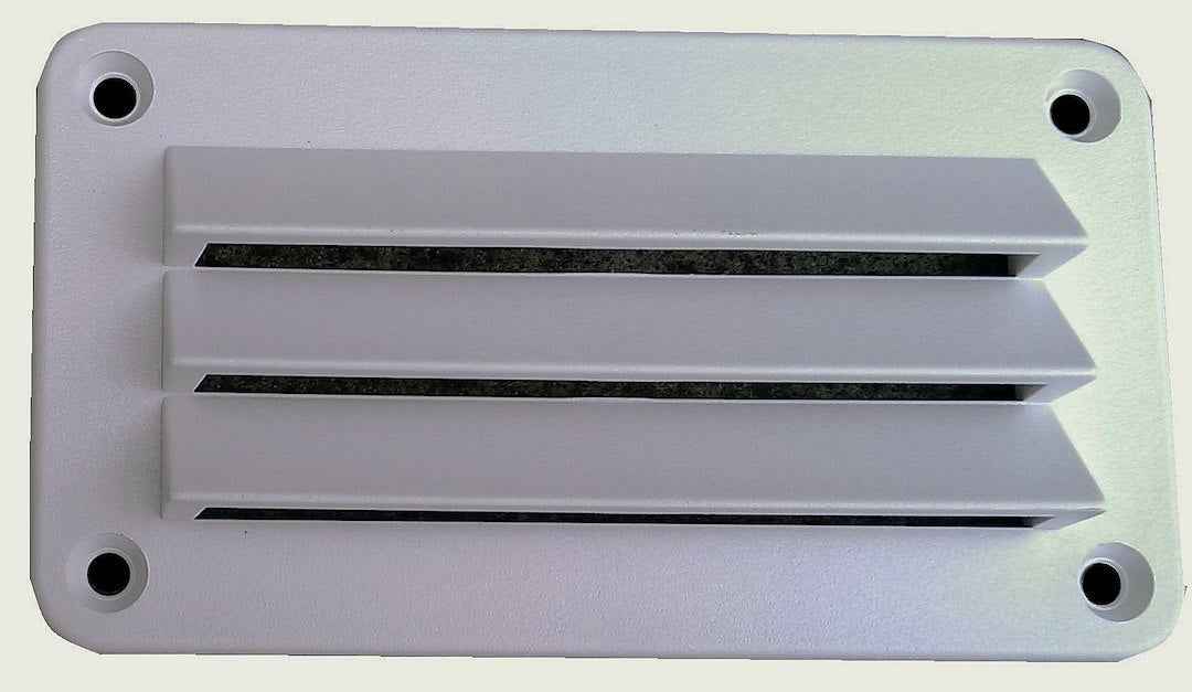 Heng's Industries White ABS Fixed-Louver Wall Vent, 3 x 5 Inches – DV35W