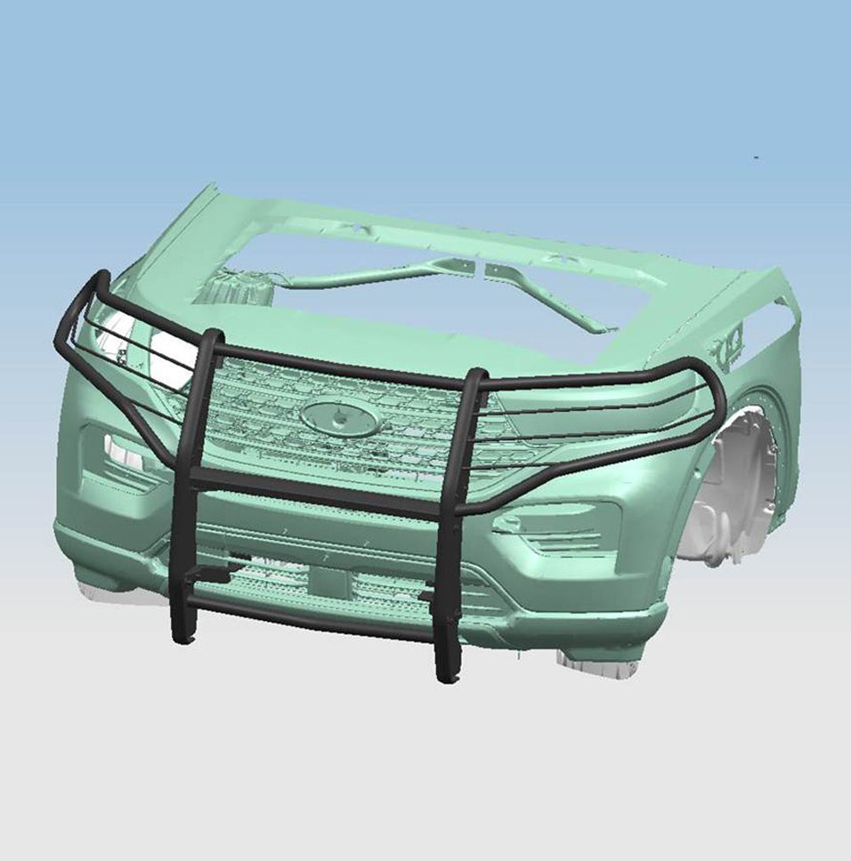 Black Horse Offroad 17FJ31MA Explorer Modular Grille and Brush Guard - image 5