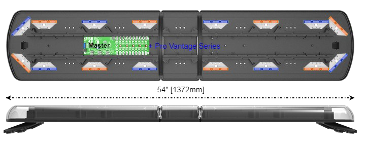 Ecco Elect 12-50802-ES 12+ Pro Vantage Full-Length Lightbar