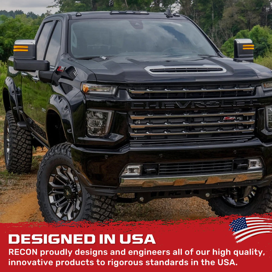 Recon 264253bk Silverado/Sierra Mirror Signal Light