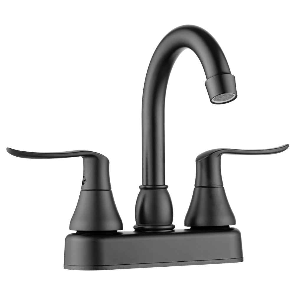 Dura Faucet RV Bathroom Faucet - High-Rise, Dual Lever – FPB155LHMB