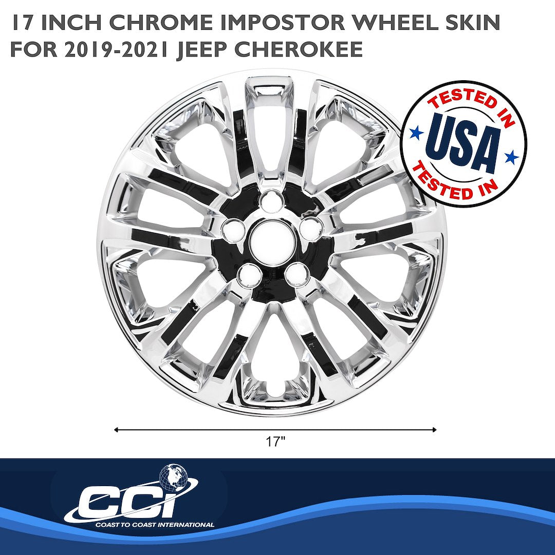 Coast To Coast IMP457X Cherokee 17-Inch Chrome Skin Set - image 2