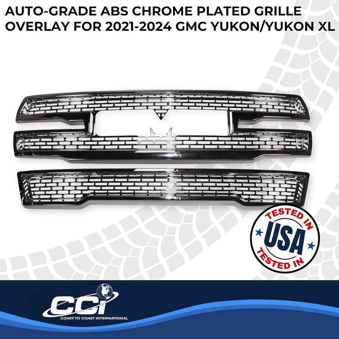 Coast To Coast GI179 Yukon XL Camera-Free Chrome Grille Trim