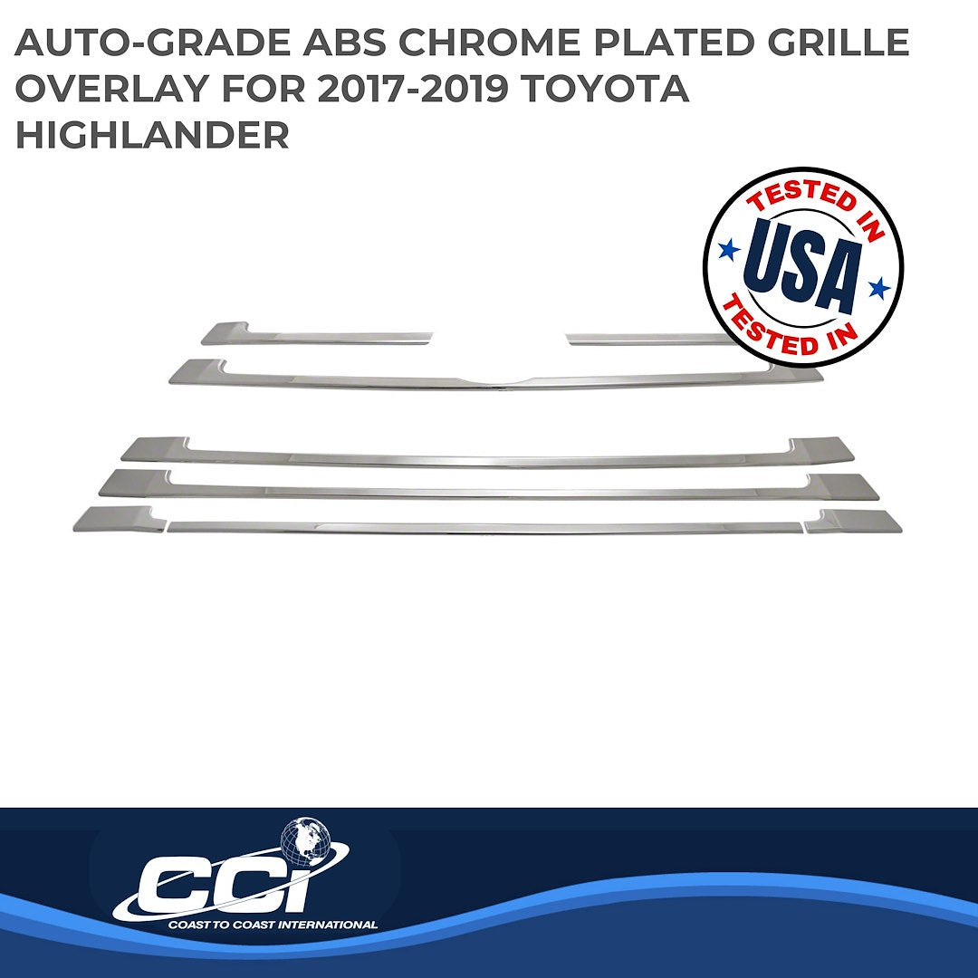 Coast To Coast GI154 Highlander Chrome Mesh Grille Trim - image 2
