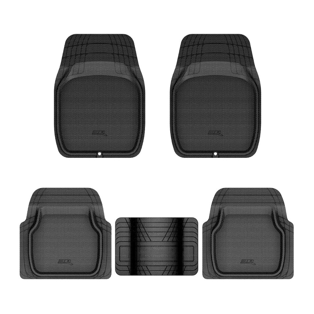 3D Mats 2099AL-09-FR5 Black 5-Piece Trim-to-Fit Floor Mats - image 1
