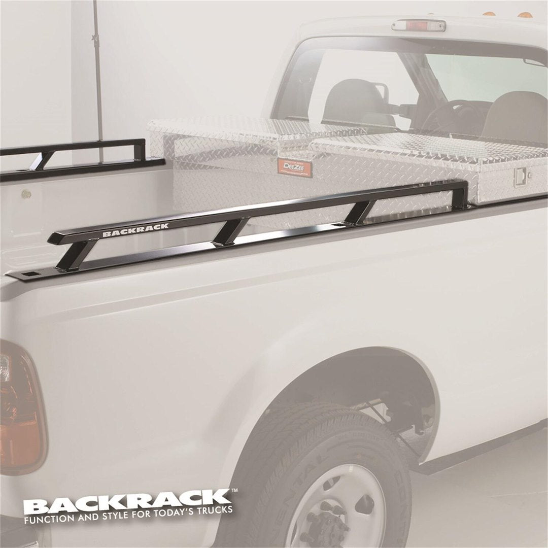 BackRack 80521TB Super Duty 8 ft Steel Bed Rails, Toolbox Compatible