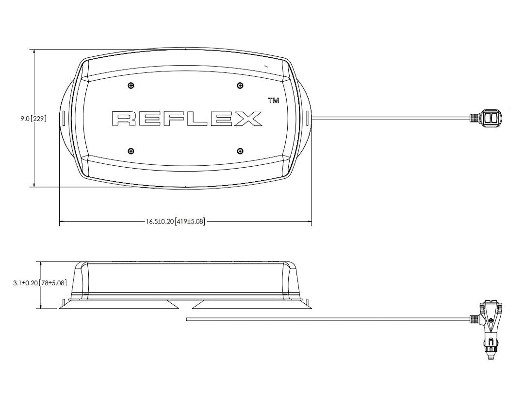 Ecco Elect 5580A-VM Reflex LED Mini Warning Lightbar