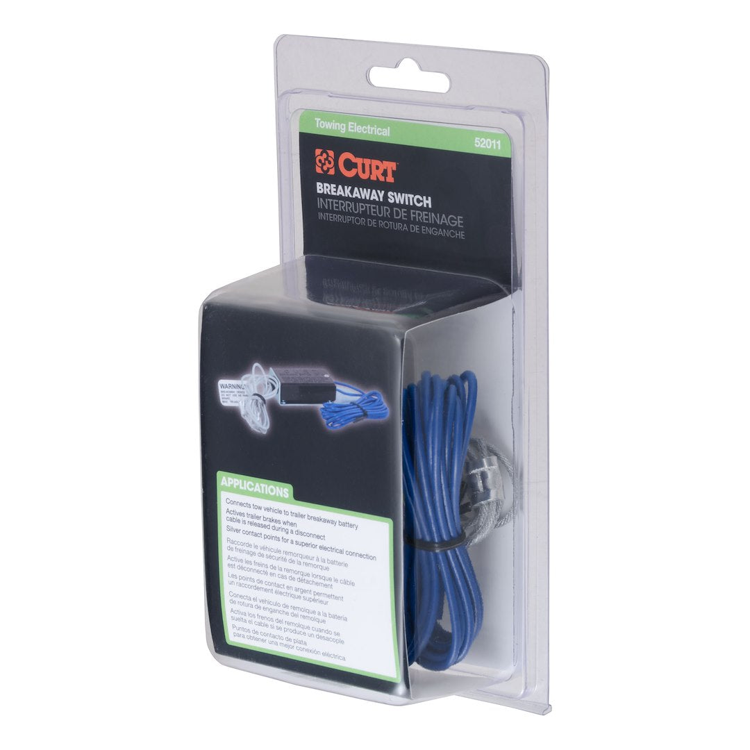 CURT Trailer Breakaway System Switch (52011) – Pin Material: Nylon