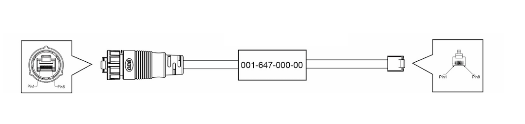 Furuno 001-647-000-00 Ethernet Connection Lead