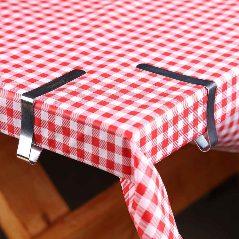 Coghlan's 527 Rust-Resistant Spring Steel Tablecloth Clamps, Six-Pack
