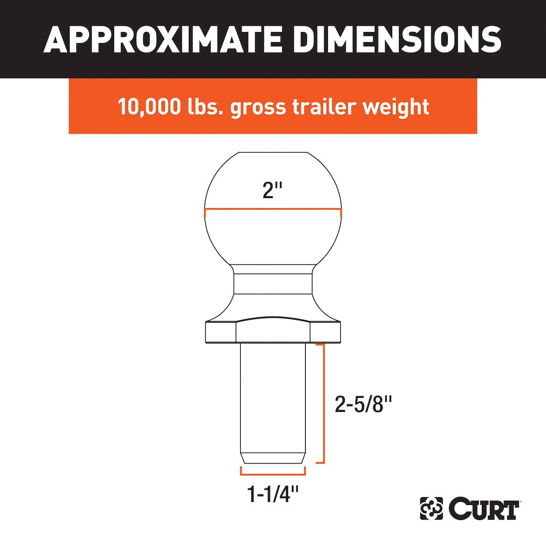 Curt 40090 Trailer Hitch Ball - image 4