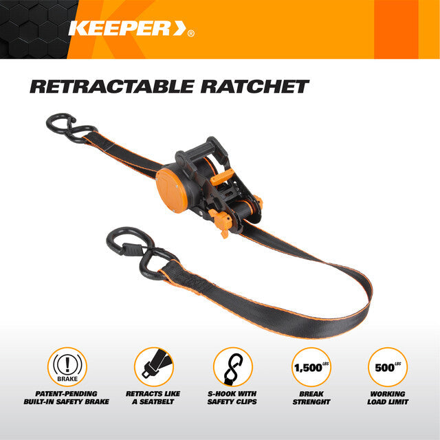 Keeper Corporation 43557 Ratchet Cargo-Securing Strap