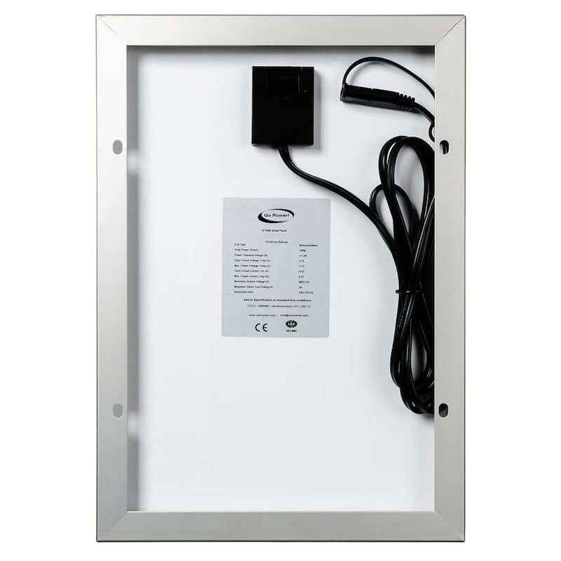 Go Power GP-ECO-10 Eco 10W Solar Battery Trickle Charger , 12V Rigid Panel Kit – image 3