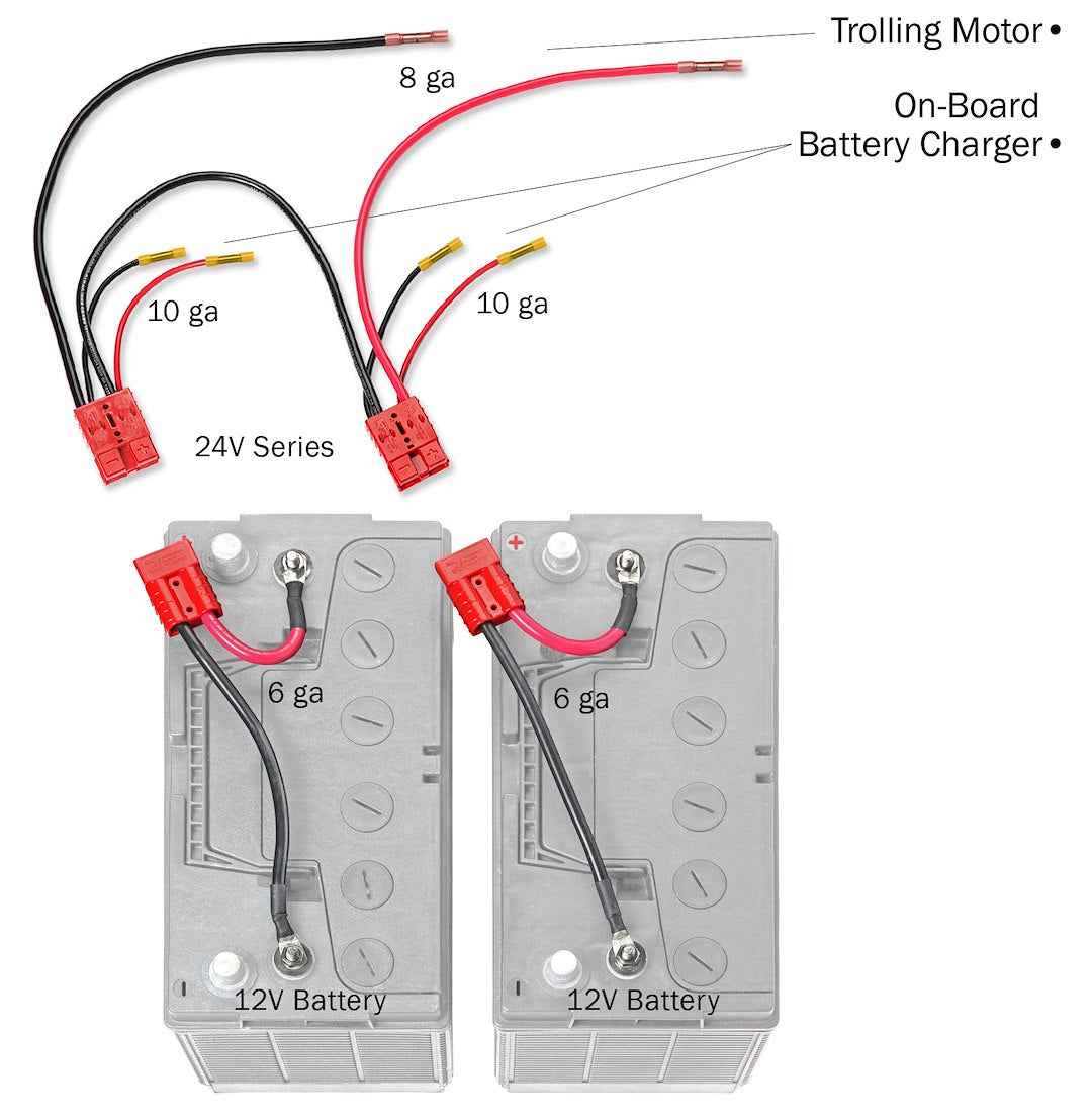 Connect-Ease RCE24VBCHK Trolling Motor Quick-Connect Wiring Kit