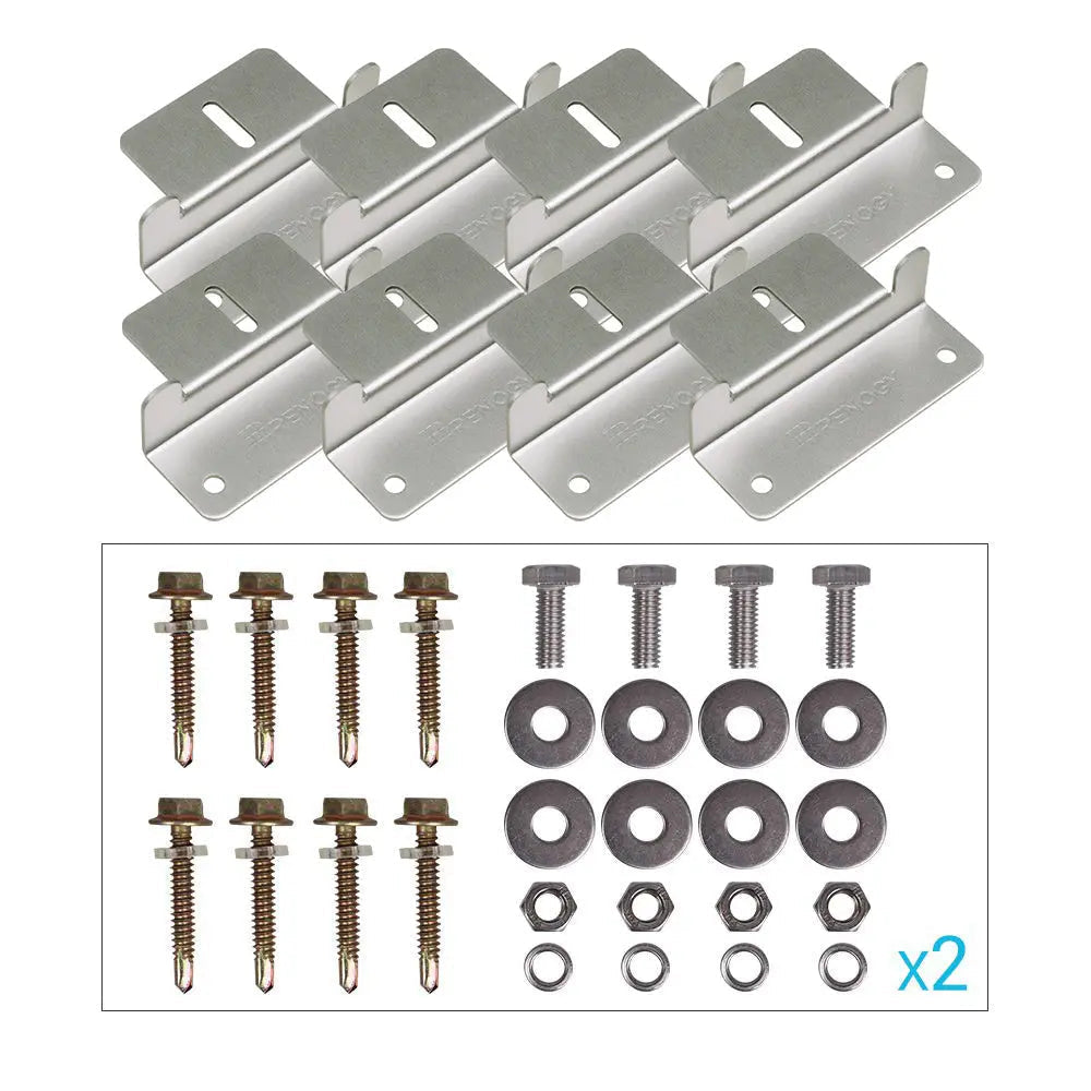 Renogy Rng-Mts-Zbx2-G1-Us Solar Panel Mounting Kit - image 1