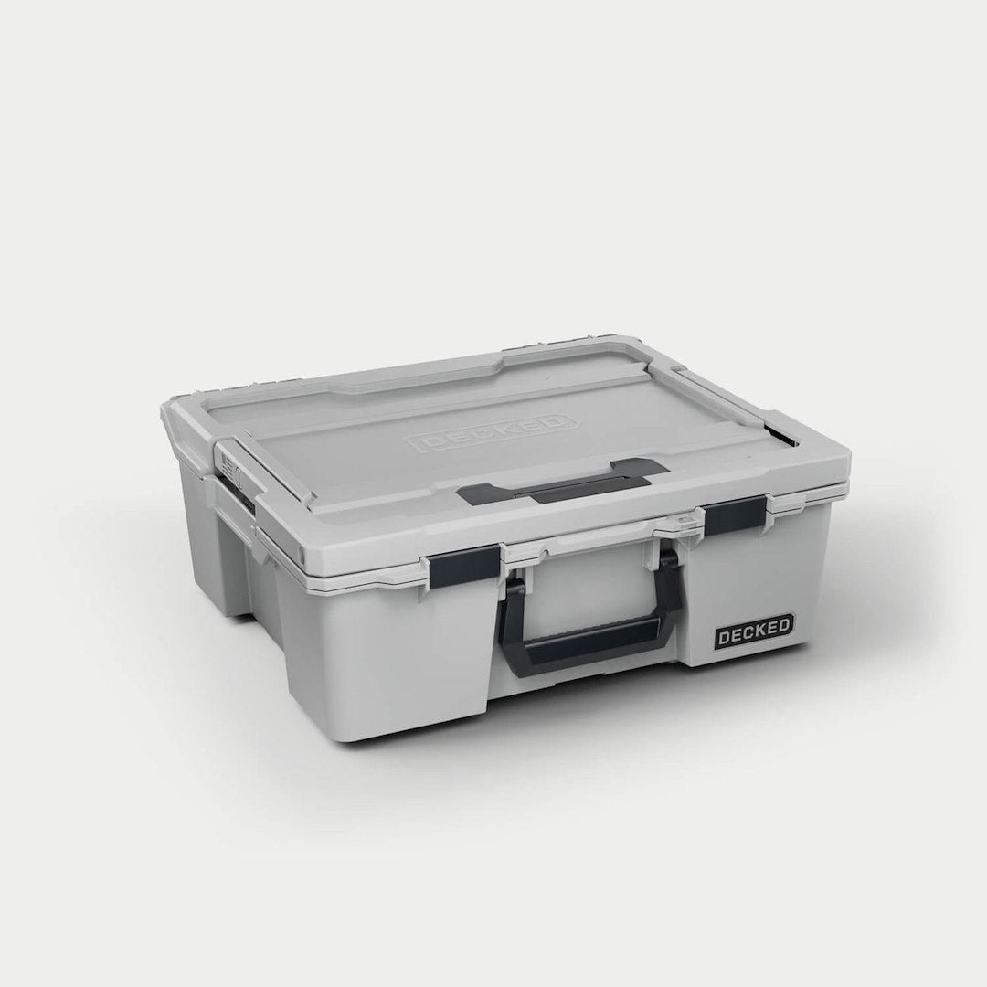 Decked A0020-HRAK-GRY Halfrack 32 Portable Storage Box