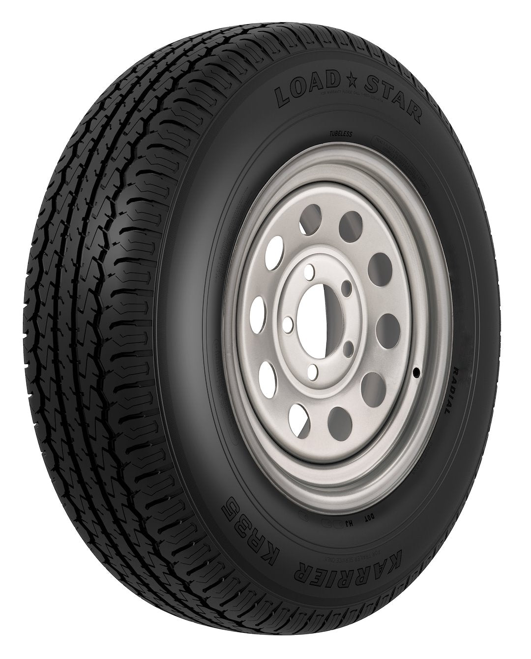 Americana 34947 ST235/80R16 Tire with Morton Silver Wheel