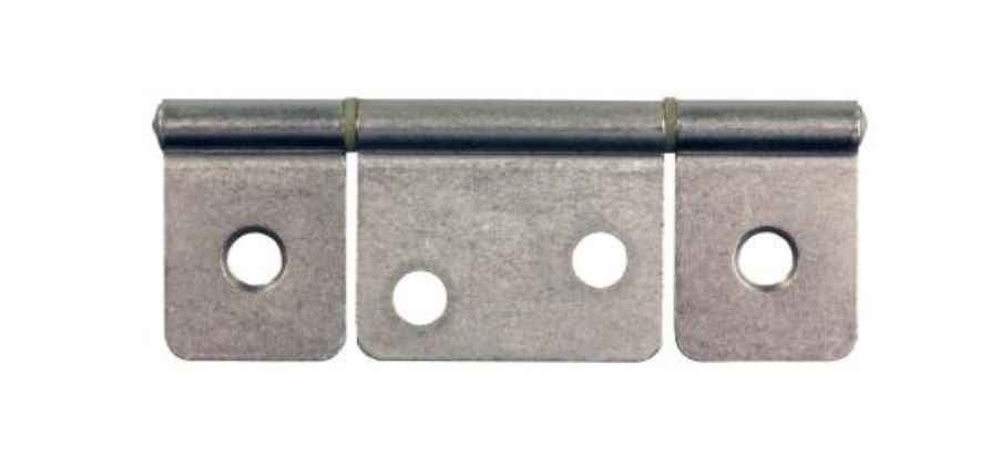 JR Products 70635 Chrome Flush Non-Mortise Bifold Hinge