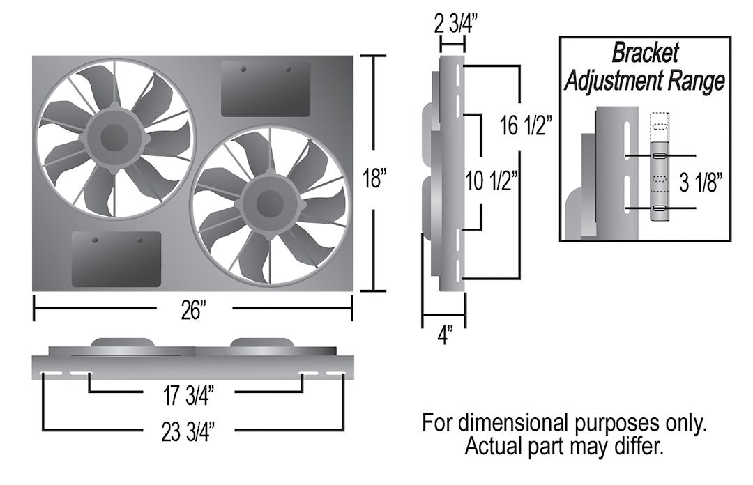 Derale 16842 Dual 12 in Puller-Fan Assembly - image 2