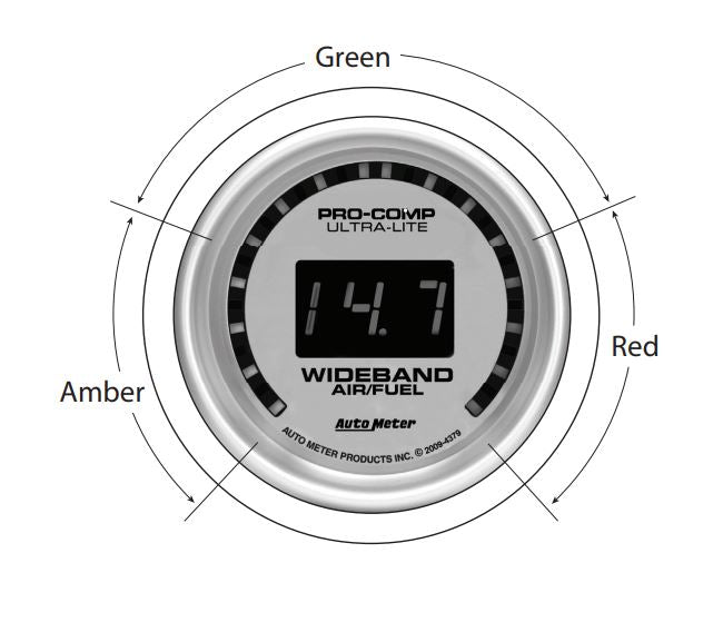AutoMeter 4379 Ultra-Lite Digital Wideband Air/Fuel Gauge - image 2