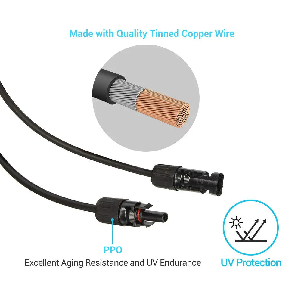 Renogy Rng-extcb-1.5ft-12-g1-us Solar Panel Cable (0021827)