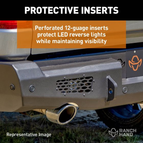 Ranch Hand MBC201BMSL Midnight Chevy HD Rear Bumper Assembly