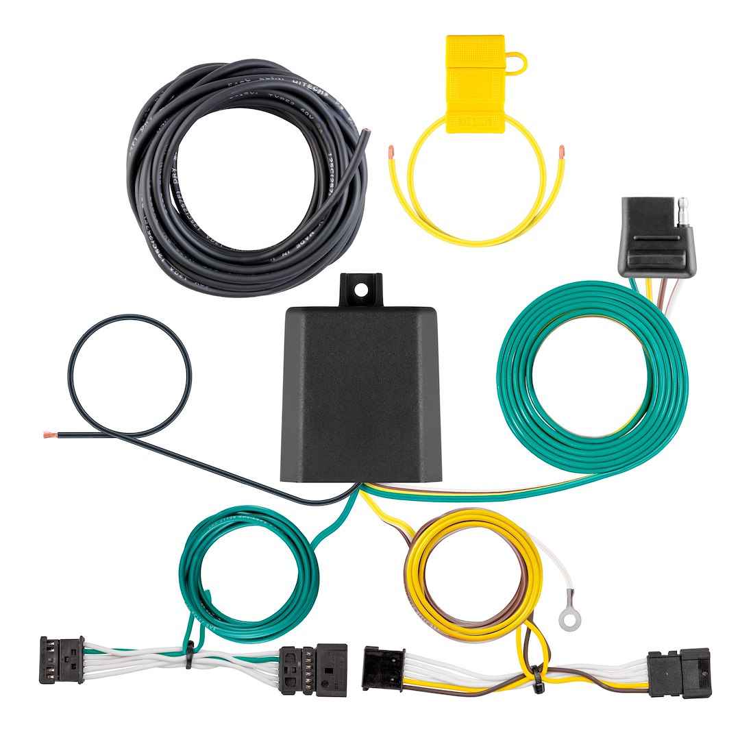 CURT 56557 Plug-and-Play Custom 4-Flat Trailer Wiring - image 1
