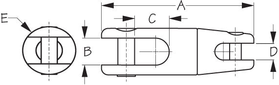 Sea Dog 182608-1 Swivel for Anchor Connection
