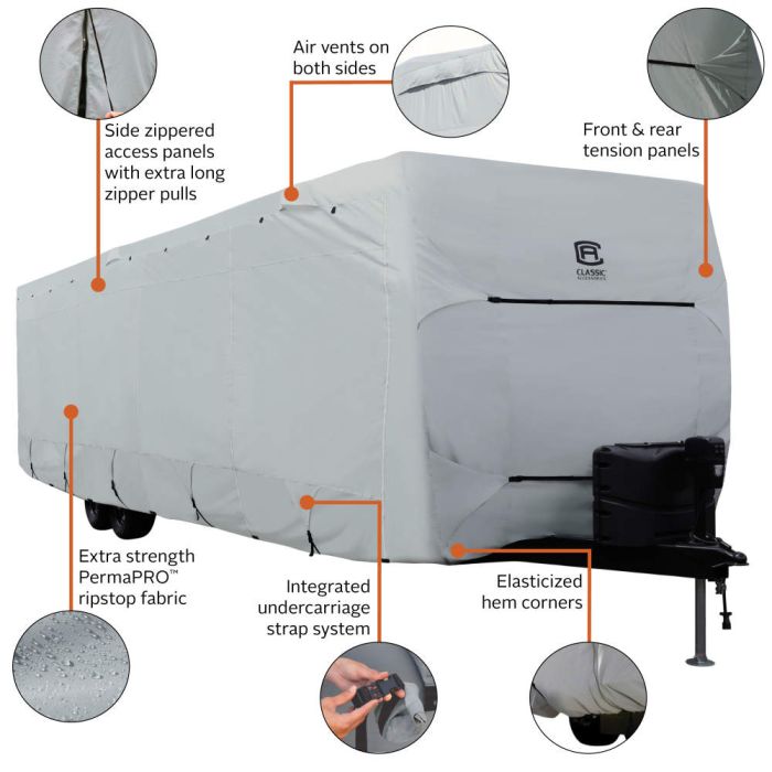 Classic Accessories 80-325-201001-Rt Travel Trailer Cover - image 9