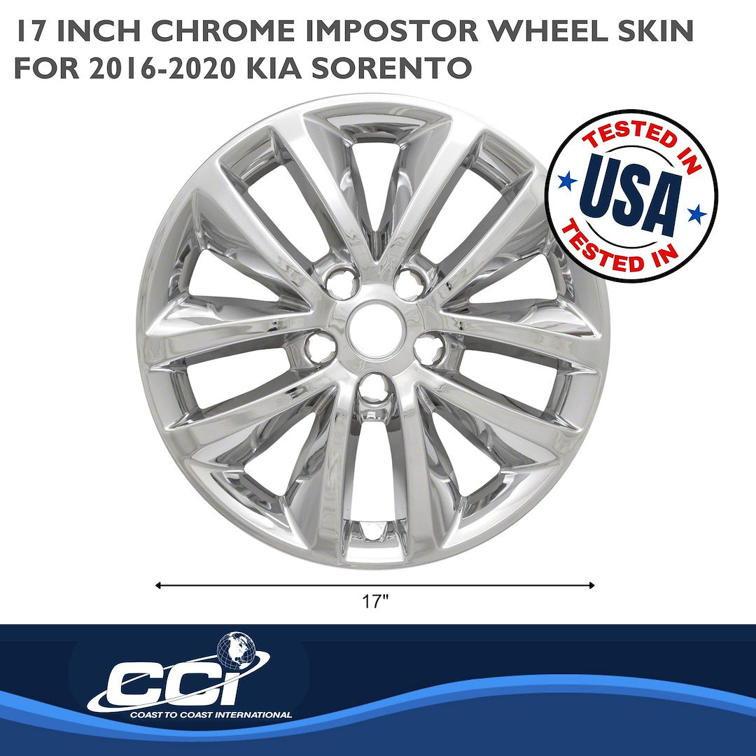 Coast To Coast IMP399X Sorento 17-Inch Chrome Skin Set - image 2