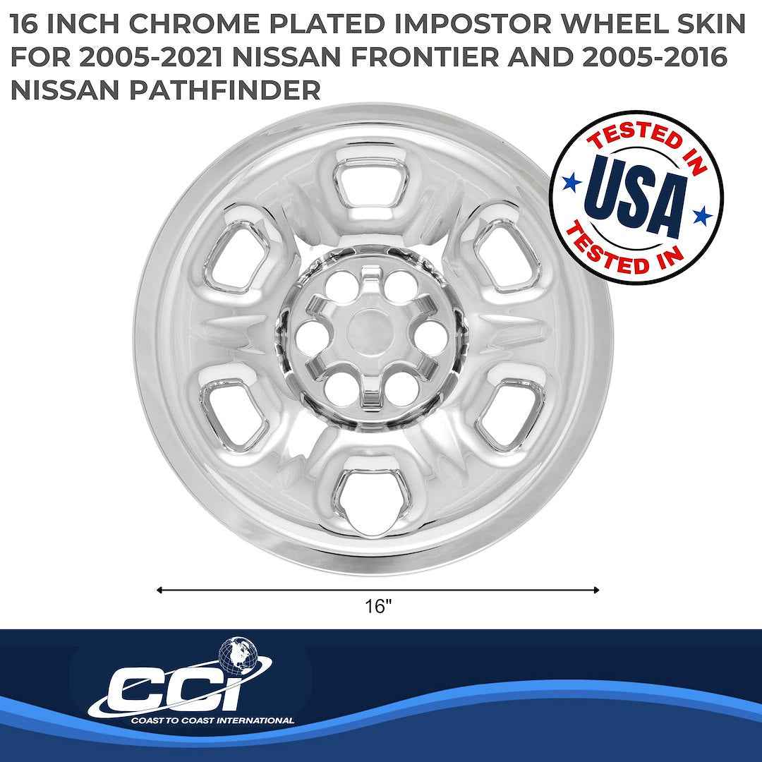 Coast To Coast IMP69XN Frontier 16-Inch Snap-On Chrome Cover