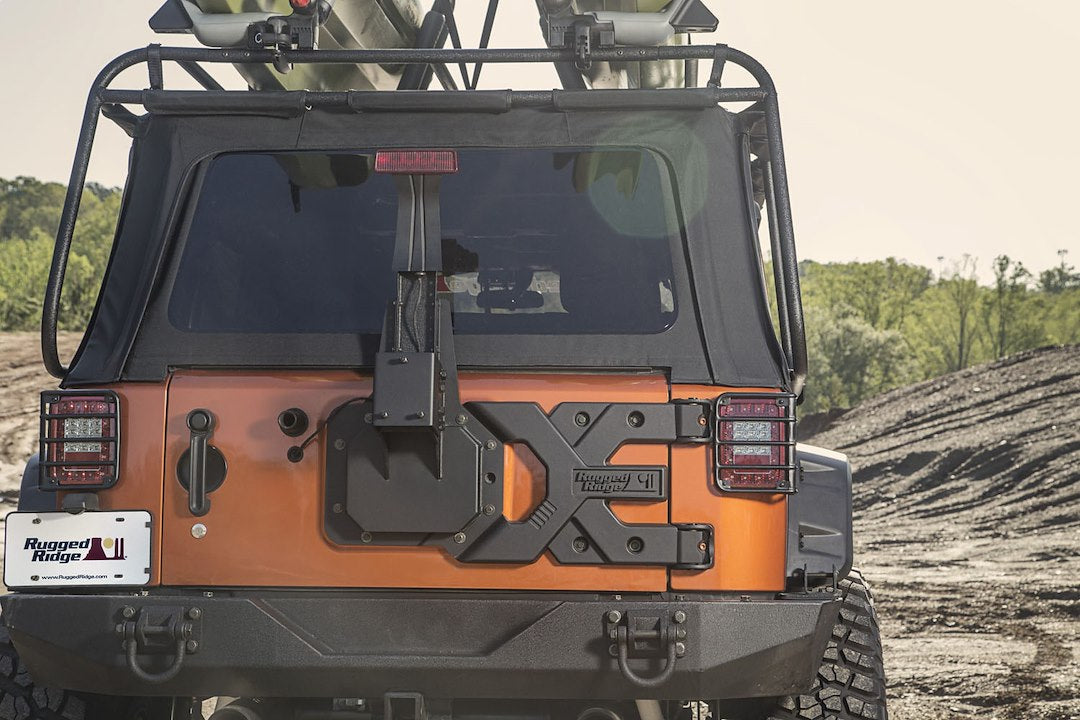 Rugged Ridge 11546.50 JK Heavy-Duty Spare Wheel Carrier Kit