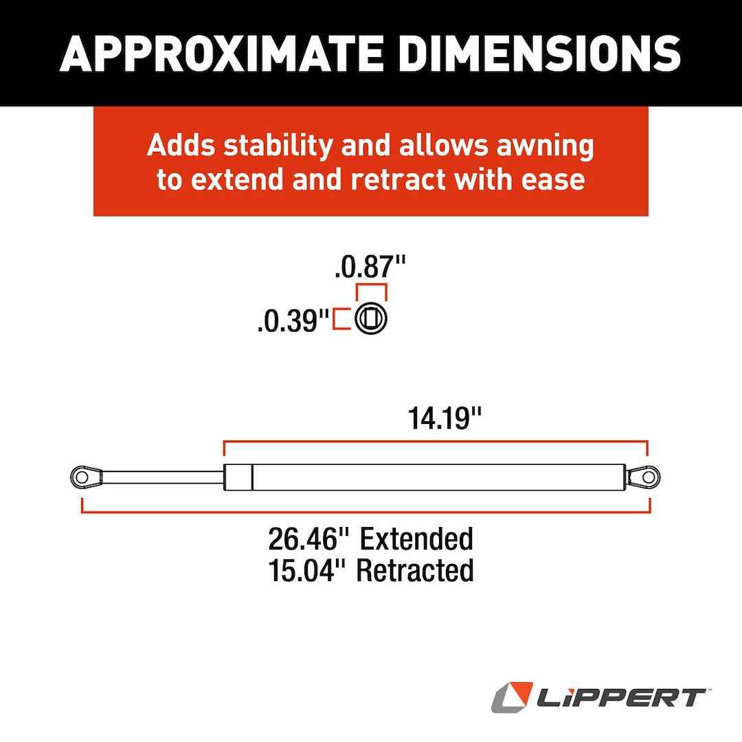 Lippert Components 280343 Awning Shock - image 6
