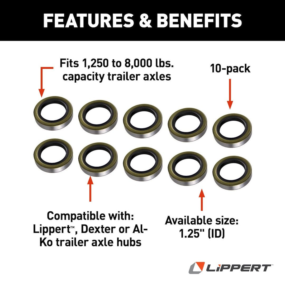 Lippert Components Trailer Wheel Bearing Seal (333954)