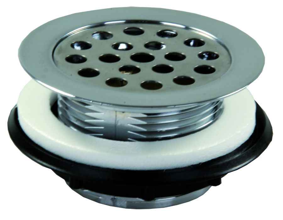 JR Products 95175 Plastic Shower Drain Strainer and Grid Set