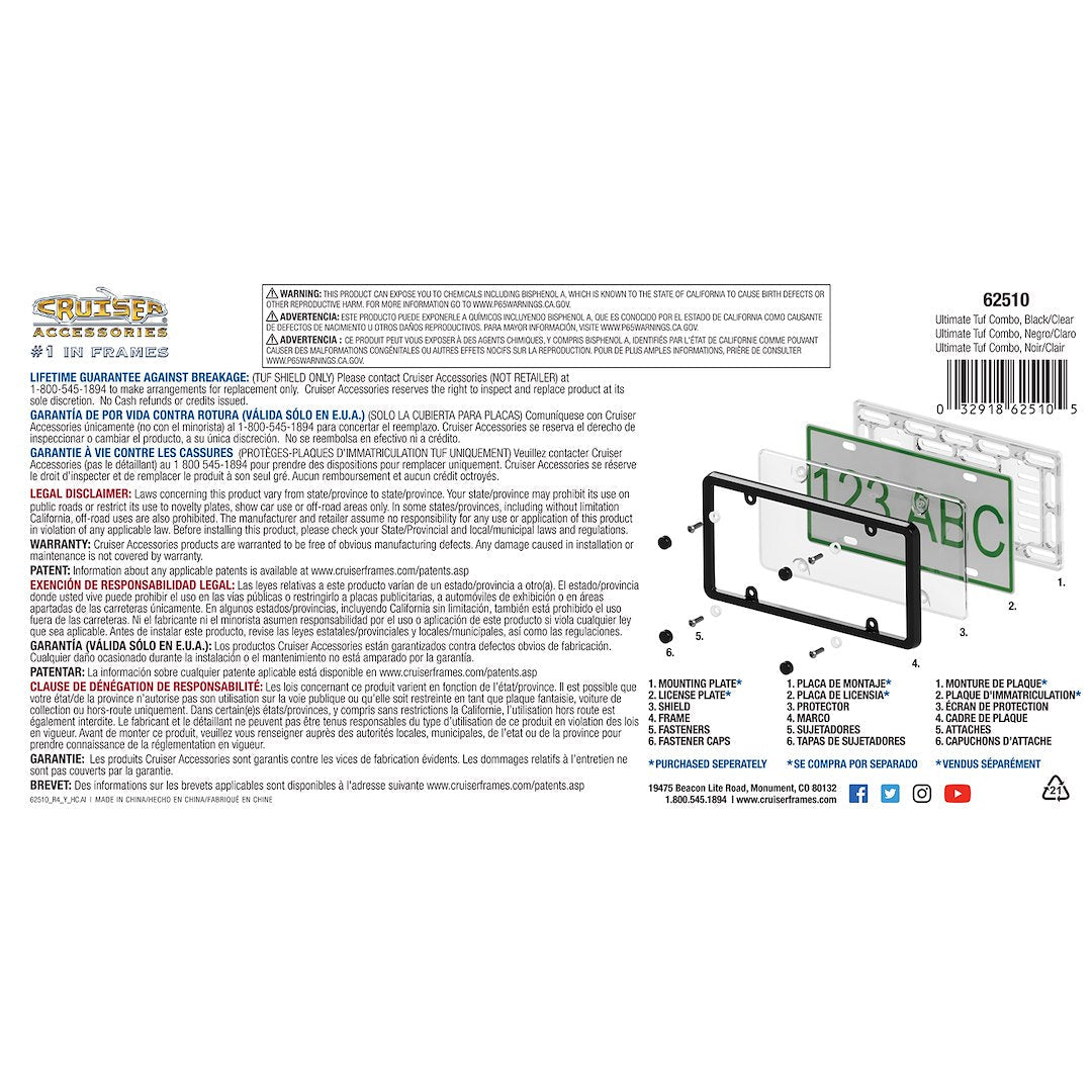 Cruiser 62510 License Plate Frame - image 3