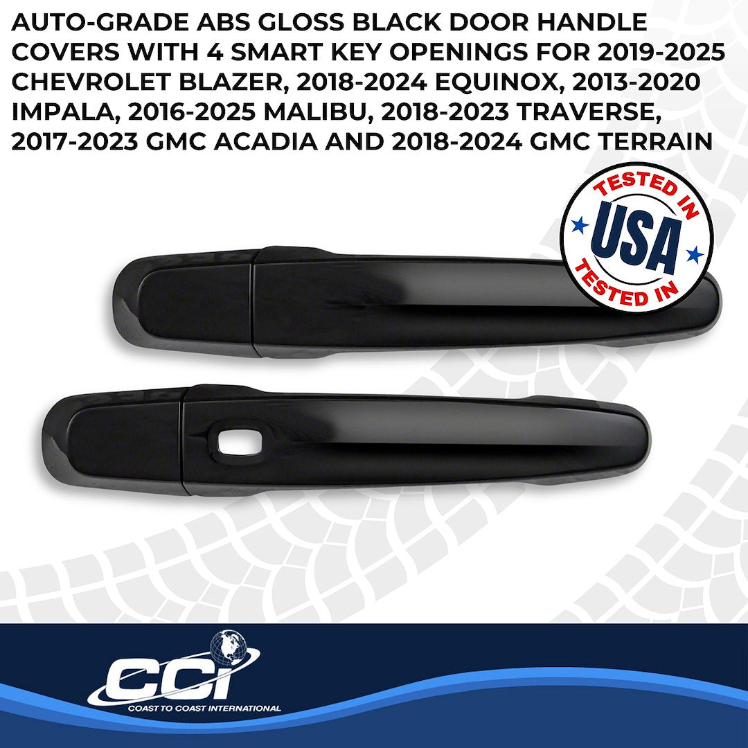 Coast To Coast DH68566S6B Black Mixed-Smart-Key Handle Overlay Set - image 3
